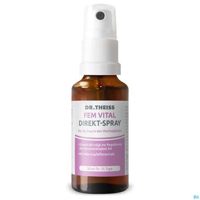 Sie sehen eine Packung Dr.theiss Fem Vital Direkt-spray 30ml, Produktbild: 04 Dr.theiss Fem Vital Direkt-spray 30ml, A-Nr.: 5755499 - 04