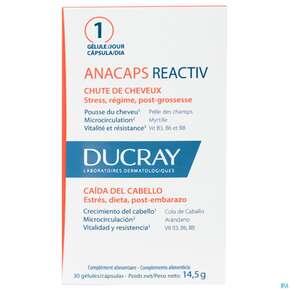 Ducray Anacaps F.d.haar Haarausfall Kapseln Reaktiv23 30st, A-Nr.: 5744969 - 01