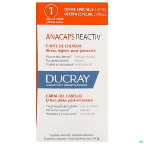 Ducray Anacaps F.d.haar Haarausfall Kapseln Reaktiv23 90st, A-Nr.: 5744975 - 01