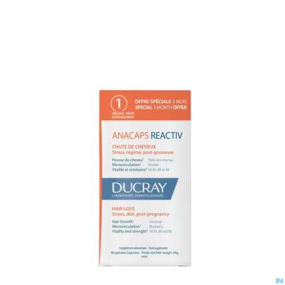 Ducray Anacaps F.d.haar Haarausfall Kapseln Reaktiv23 90st, A-Nr.: 5744975 - 02