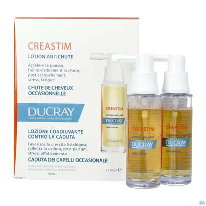 Sie sehen eine Packung Ducray Creastim Anti Haarausfall Intensivlotion 60ml, Produktbild: 10 Ducray Creastim Anti Haarausfall Intensivlotion 60ml, A-Nr.: 4146580 - 10