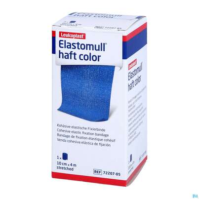 Elastische Binden Elastomull/haft/color Blau 4mx10cm 1st, A-Nr.: 5427105 - 02