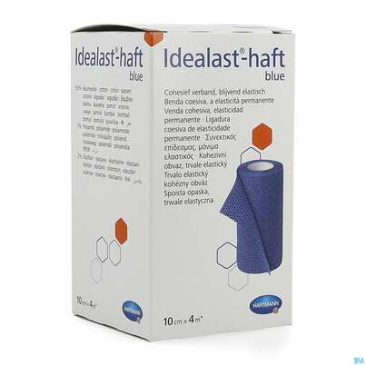 Elastische Binden Idealast/haft Kohaesiv/color Blau 4mx 10cm 1st, A-Nr.: 4174607 - 02