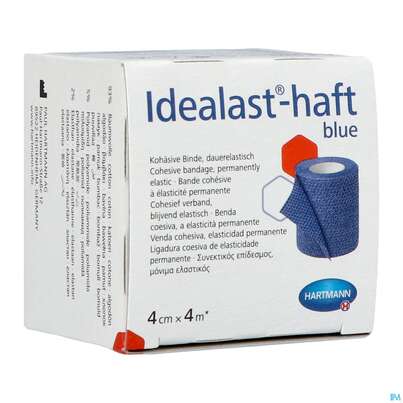 Elastische Binden Idealast/haft Kohaesiv/color Blau 4mx 4cm 1st, A-Nr.: 4174576 - 03