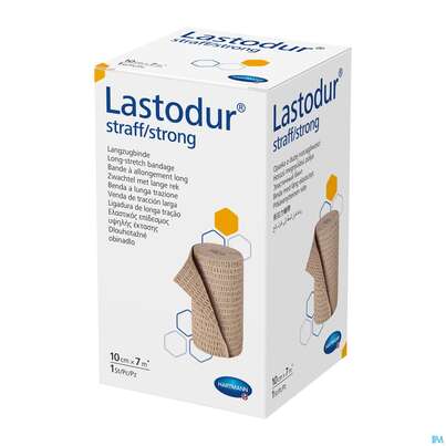 Sie sehen eine Packung Elastische Binden Lastodur Straff 7mx 10cm 1st, Produktbild: 04 Elastische Binden Lastodur Straff 7mx 10cm 1st, A-Nr.: 0778515 - 04