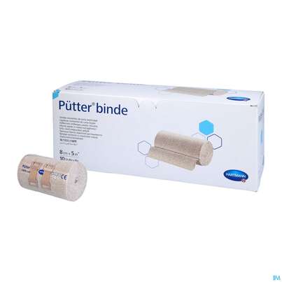 Elastische Binden Puetterbinde Hautf 5mx 8cm 10st, A-Nr.: 3424539 - 04