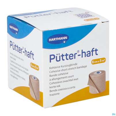 Elastische Binden Puetter-haft Latexfrei Kohaes.kompressionbinde 5mx 6cm 1st, A-Nr.: 4174530 - 02