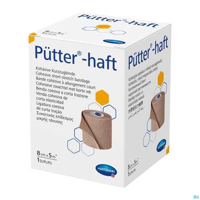 Sie sehen eine Packung Elastische Binden Puetter-haft Latexfrei Kohaes.kompressionbinde 5mx 8cm 1st, Produktbild: 04 Elastische Binden Puetter-haft Latexfrei Kohaes.kompressionbinde 5mx 8cm 1st, A-Nr.: 4174547 - 04