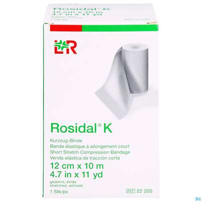 Elastische Binden Rosidal Hautfarben Kraeftig 10mx 12cm 1st, A-Nr.: 2669948 - 01