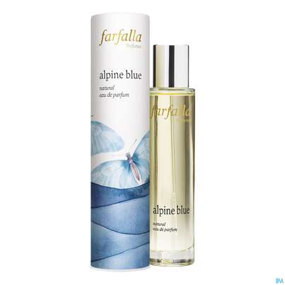Sie sehen eine Packung Farfalla Eau De Parfum Alpine Blue Natural 50ml, Produktbild: 01 Farfalla Eau De Parfum Alpine Blue Natural 50ml, A-Nr.: 5445592 - 01