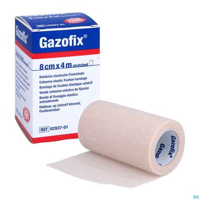 Fixierbinden Elastische Binden Unterzugbinde/gazofix Hautfarbe 4mx 8cm 1st, A-Nr.: 0523235 - 05