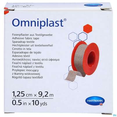 Fixierpflaster Omniplast 9,2mx 1,25cm 1st, A-Nr.: 4582306 - 01