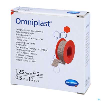 Fixierpflaster Omniplast 9,2mx 1,25cm 1st, A-Nr.: 4582306 - 02