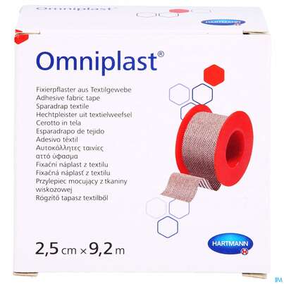 Fixierpflaster Omniplast 9,2mx 2,5cm 1st, A-Nr.: 4583702 - 01