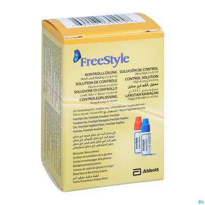 Freestyle Kontroll-loesung -abbott 4ml Flaeschchen 2st, A-Nr.: 3029694 - 02