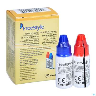 Freestyle Kontroll-loesung -abbott 4ml Flaeschchen 2st, A-Nr.: 3029694 - 04