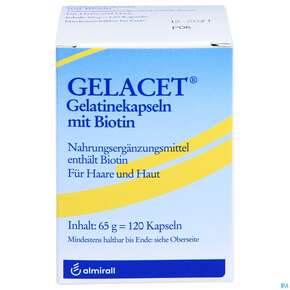 Gelatine Kapseln Gelacet +biotin 120st, A-Nr.: 2794903 - 01
