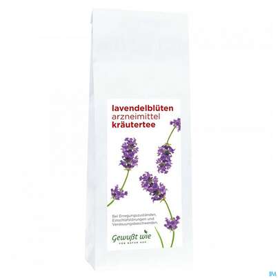 Sie sehen eine Packung Gewusst Wie Tee Offen Lavendelblueten 50g, Produktbild: 01 Gewusst Wie Tee Offen Lavendelblueten 50g, A-Nr.: 4617938 - 01