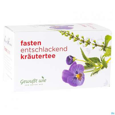 Sie sehen eine Packung Gewusst Wie Tee/beutel Fasten 20st, Produktbild: 01 Gewusst Wie Tee/beutel Fasten 20st, A-Nr.: 4622744 - 01