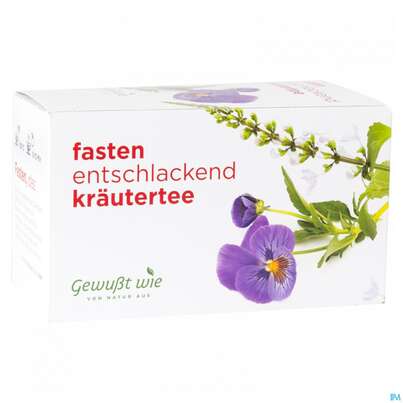 Sie sehen eine Packung Gewusst Wie Tee/beutel Fasten 20st, Produktbild: 02 Gewusst Wie Tee/beutel Fasten 20st, A-Nr.: 4622744 - 02