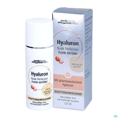 Hyaluron Nude Perfection Getoentes Fluid Sehr Heller Typ Lsf20 50ml, A-Nr.: 4914694 - 04