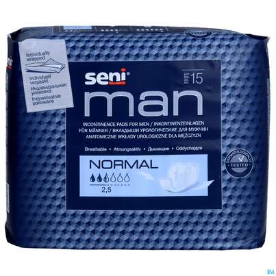 Inkontinenz Einlagen Seni/man Normal 15st, A-Nr.: 4344185 - 01