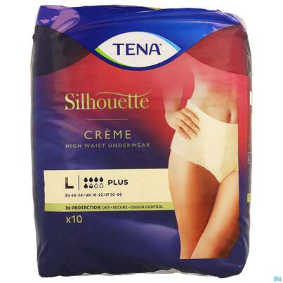 Inkontinenz Tena/silhouette Plus Creme L 10st, A-Nr.: 4745808 - 01