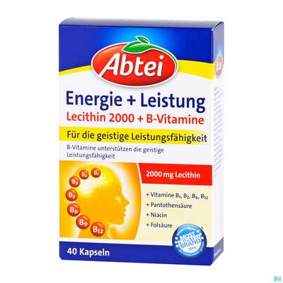 Lecithin Kapseln-abtei Plus B-vitamin Neu38 40st, A-Nr.: 3817658 - 03