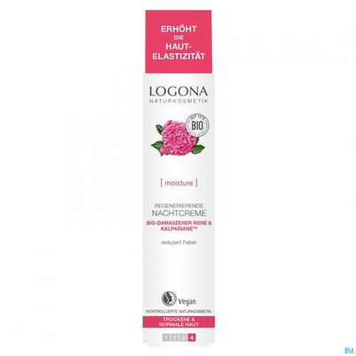 Logona Bio Damaszener Rose Nachtcreme Regeneration 30ml, A-Nr.: 5411529 - 01