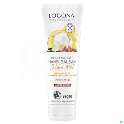 Logona Bio Mandeloel +kurkuma Handbalsam 75ml, A-Nr.: 5412173 - 01