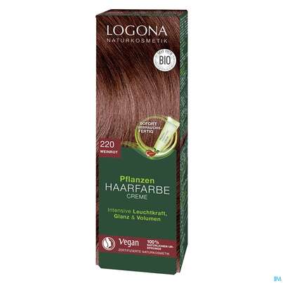 Logona Haarpflege Colorcreme 220 Weinrot 150ml, A-Nr.: 5410688 - 01