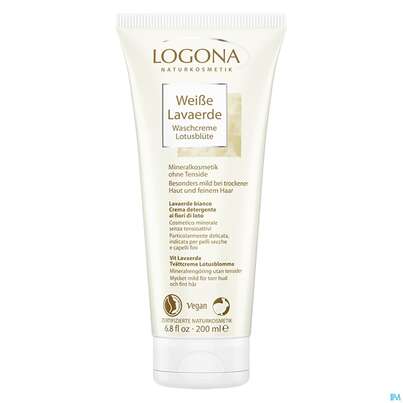 Logona Lavaerde/weiss Waschcreme Lotusbluete 200ml, A-Nr.: 5410375 - 01