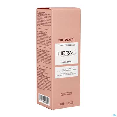 Sie sehen eine Packung Massage Oel Lierac Phytolastil 100ml, Produktbild: 04 Massage Oel Lierac Phytolastil 100ml, A-Nr.: 5849444 - 04