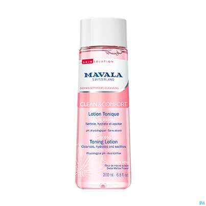 Mavala Clean +comf Sanfte Gesichtslotion 586.0 200ml, A-Nr.: 4910839 - 02