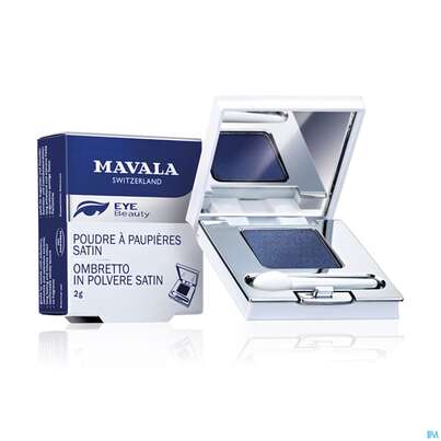 Sie sehen eine Packung Mavala Lidpuder Satin Vert Kha 2g, Produktbild: 05 Mavala Lidpuder Satin Vert Kha 2g, A-Nr.: 4071468 - 05