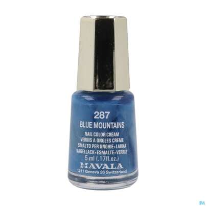 Sie sehen eine Packung Mavala Nagellacke 287 Blue Mountains 5ml, Produktbild: 03 Mavala Nagellacke 287 Blue Mountains 5ml, A-Nr.: 4606604 - 03
