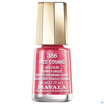 Sie sehen eine Packung Mavala Nagellacke 386 Red Cosmi 5ml, Produktbild: 01 Mavala Nagellacke 386 Red Cosmi 5ml, A-Nr.: 4773503 - 01