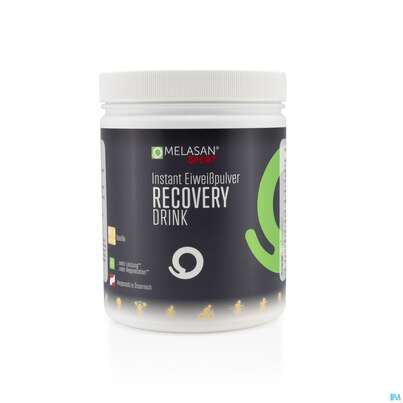 Sie sehen eine Packung Melasan Sport Recovery Drink Protein Vanille 650g, Produktbild: 01 Melasan Sport Recovery Drink Protein Vanille 650g, A-Nr.: 5129862 - 01