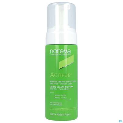 Sie sehen eine Packung Noreva Actipur Reinigungsschaum 150ml, Produktbild: 01 Noreva Actipur Reinigungsschaum 150ml, A-Nr.: 5345962 - 01