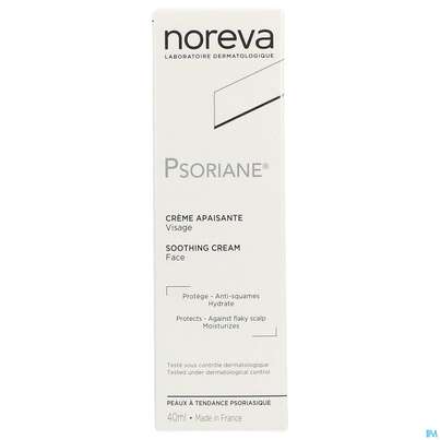 Sie sehen eine Packung Noreva Psoriane Creme 40ml, Produktbild: 01 Noreva Psoriane Creme 40ml, A-Nr.: 4351512 - 01