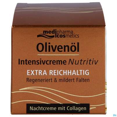 Sie sehen eine Packung Oliven Oel Dr.theiss Intensiv Creme Nutritiv Nacht 50ml, Produktbild: 01 Oliven Oel Dr.theiss Intensiv Creme Nutritiv Nacht 50ml, A-Nr.: 4914607 - 01