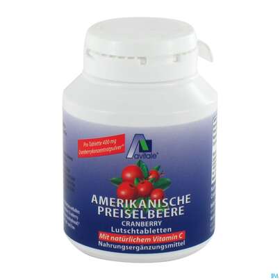 Preiselbeer Lutschtabl Amer Avi 60st, A-Nr.: 3831167 - 01