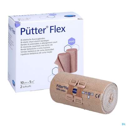 Puetter-verband Flex Kurzzugbinde 10cm Duo 2st, A-Nr.: 3942642 - 05