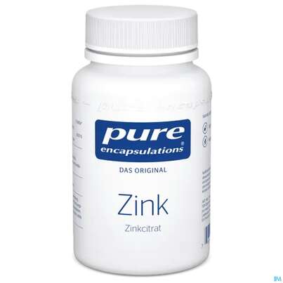 Pure Encapsulations Zink (zinkcitrat) 180 Kapseln, A-Nr.: 3408078 - 02