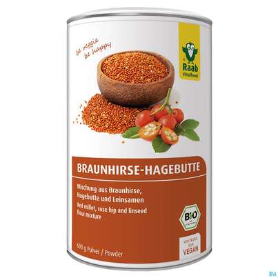 Raab Bio Braunhirse-hagebutte Pulver 600g, A-Nr.: 5168141 - 01