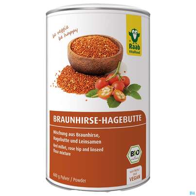 Raab Bio Braunhirse-hagebutte Pulver 600g, A-Nr.: 5168141 - 02