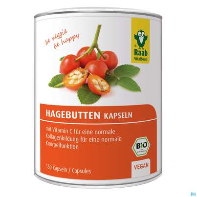 Raab Bio Hagebutten Kapseln 150 Kapseln, A-Nr.: 4361404 - 02