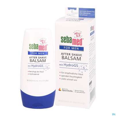 Sie sehen eine Packung Rasiercreme,-seife,-wasser Sebamed After Shave Balsam 100ml, Produktbild: 04 Rasiercreme,-seife,-wasser Sebamed After Shave Balsam 100ml, A-Nr.: 3399652 - 04