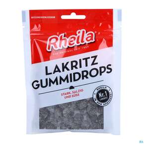 Rheila Zuckerhaltig Gummidrops Lakritz 90g, A-Nr.: 5053805 - 01