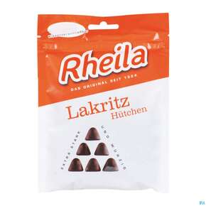 Rheila Zuckerhaltig Gummidrops Lakritz Huetchen 90g, A-Nr.: 4517220 - 01